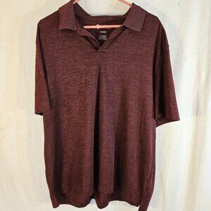 Haggar Men's Burgundy Polo Style Shirt --ITEM #2028